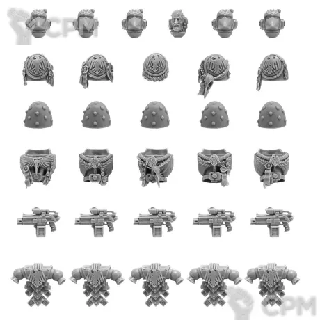 Описание картинки RAVEN GUARD SPACE MARINES UPGRADE PACK от TPC по цене 790руб | Свободный Рынок Миниатюр - СРМ