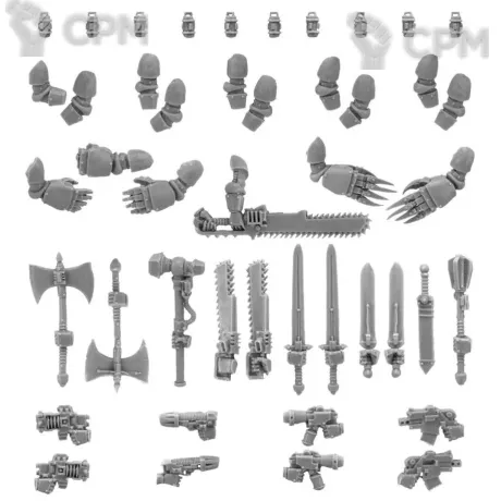 Описание картинки LEGION MKII POWER WEAPON SET от TPC по цене 1 000руб | Свободный Рынок Миниатюр - СРМ