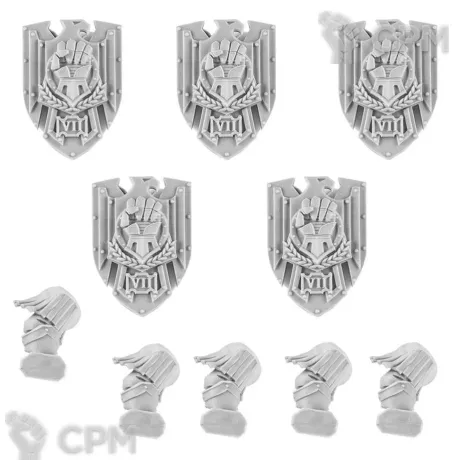 Описание картинки IMPERIAL FISTS LEGION CATAPHRACTII STORM SHIELD от TPC по цене 630руб | Свободный Рынок Миниатюр - СРМ