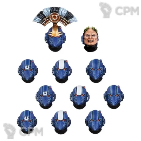 Описание картинки ULTRAMARINES MKVI HEADS от TPC по цене 340руб | Свободный Рынок Миниатюр - СРМ