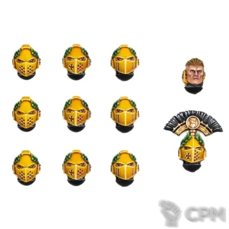 Описание картинки IMPERIAL FISTS MKVI HEADS от TPC по цене 340руб | Свободный Рынок Миниатюр - СРМ