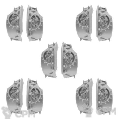 Описание картинки CATAPHRACTII TERMINATOR SHOULDER PADS - WORLD EATERS от TPC по цене 340руб | Свободный Рынок Миниатюр - СРМ