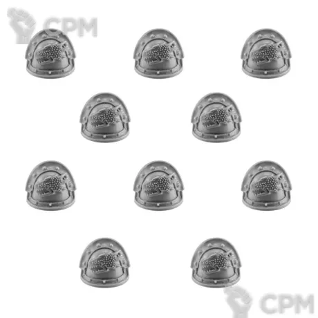 Описание картинки Salamanders Legion MKIII Shoulder Pads от TPC по цене 340руб | Свободный Рынок Миниатюр - СРМ