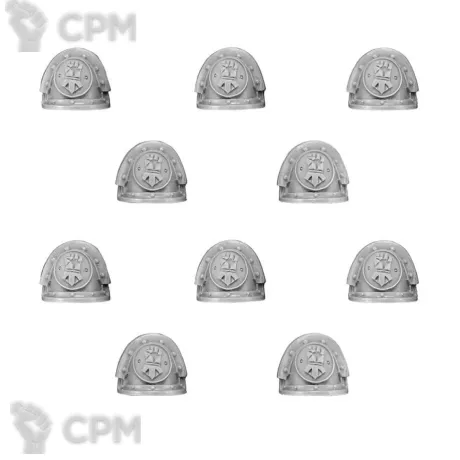 Описание картинки IMPERIAL FISTS LEGION MKIII SHOULDER PADS от TPC по цене 340руб | Свободный Рынок Миниатюр - СРМ