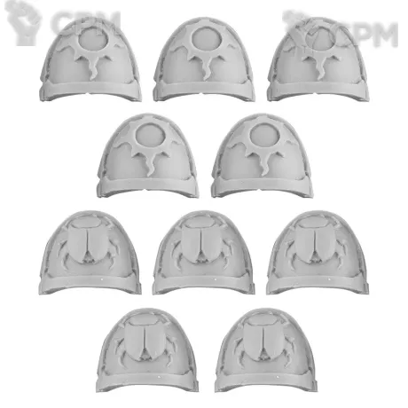 Описание картинки THOUSAND SONS ACHEAN PATTERN SHOULDER PADS от TPC по цене 340руб | Свободный Рынок Миниатюр - СРМ
