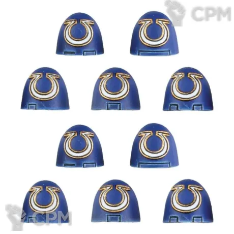 Описание картинки ULTRAMARINES MKVI SHOULDER PADS от TPC по цене 340руб | Свободный Рынок Миниатюр - СРМ