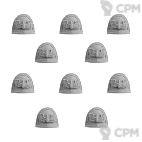 Описание картинки BLOOD ANGELS LEGION MKII SHOULDER PADS от TPC по цене 340руб | Свободный Рынок Миниатюр - СРМ