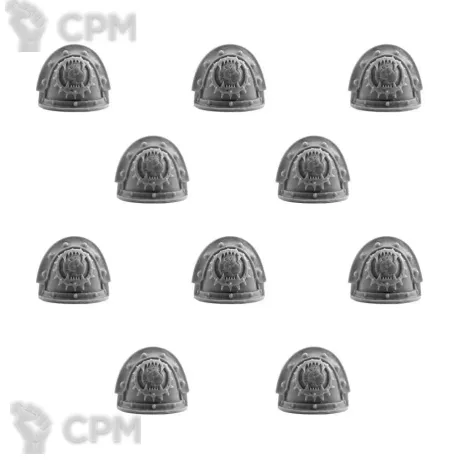 Описание картинки WORLD EATERS LEGION MKIII SHOULDER PADS от TPC по цене 340руб | Свободный Рынок Миниатюр - СРМ