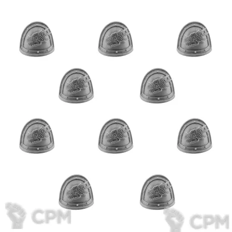 Описание картинки Salamanders Legion MKII Shoulder Pads от TPC по цене 340руб | Свободный Рынок Миниатюр - СРМ