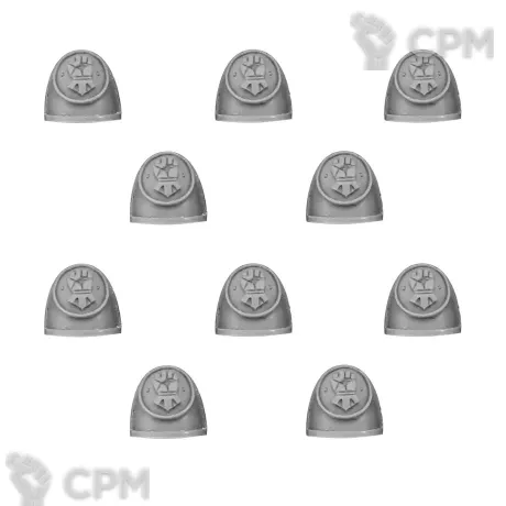 Описание картинки IMPERIAL FISTS LEGION MKIV SHOULDER PADS от TPC по цене 340руб | Свободный Рынок Миниатюр - СРМ