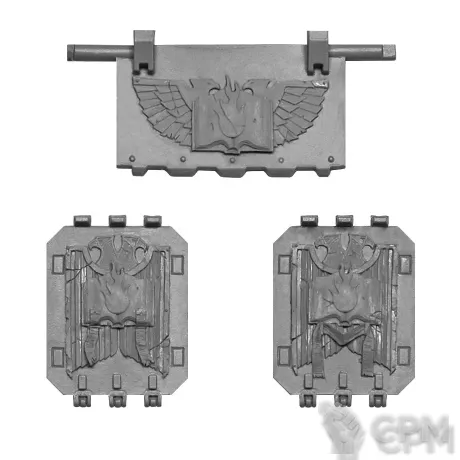 Описание картинки WORD BEARERS LEGION LAND RAIDER DOORS от TPC по цене 370руб | Свободный Рынок Миниатюр - СРМ