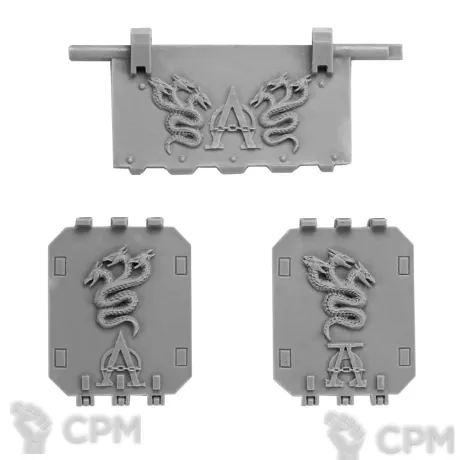 Описание картинки ALPHA LEGION LAND RAIDER DOORS от TPC по цене 370руб | Свободный Рынок Миниатюр - СРМ