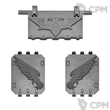 Описание картинки EMPEROR'S CHILDREN LEGION LAND RAIDER DOORS от TPC по цене 370руб | Свободный Рынок Миниатюр - СРМ