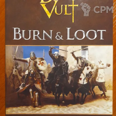 Описание картинки Рульбук Deus Vult "Burn &amp; Loot" от Red Quokka по цене 500руб | Свободный Рынок Миниатюр - СРМ