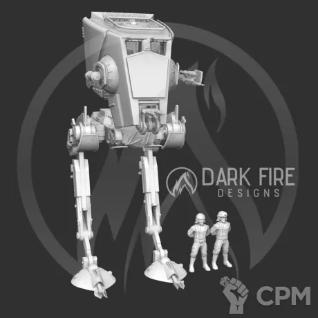 Описание картинки AT-ST от PocketSized Prints по цене 2 000руб | Свободный Рынок Миниатюр - СРМ