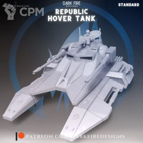 Описание картинки TX-130 Saber-class fighter tank от PocketSized Prints по цене 3 870руб | Свободный Рынок Миниатюр - СРМ