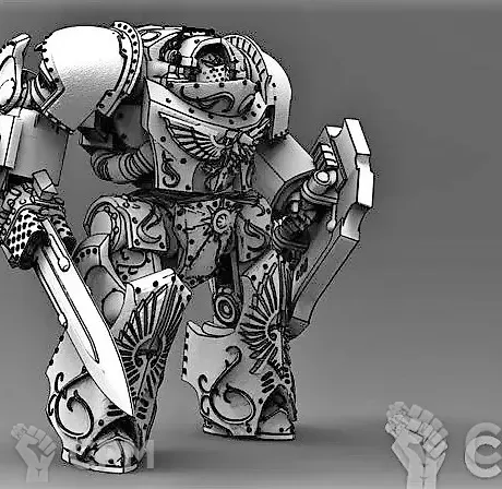 Описание картинки Contemptor Achillus/Galatus Dreadnought - альт от Магазин Альфария по цене 1 100руб | Свободный Рынок Миниатюр - СРМ