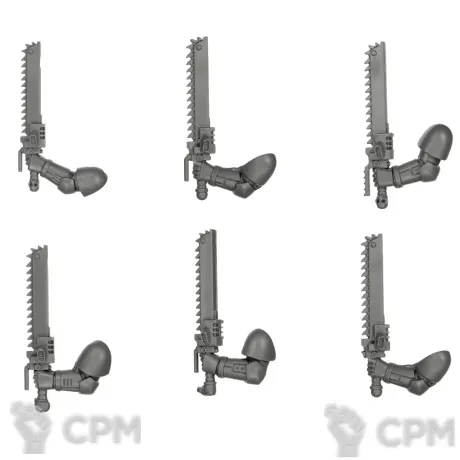 Описание картинки SPACE MARINE ASSAULT SQUAD CHAINSWORD (LEFT ARM) от TPC по цене 290руб | Свободный Рынок Миниатюр - СРМ