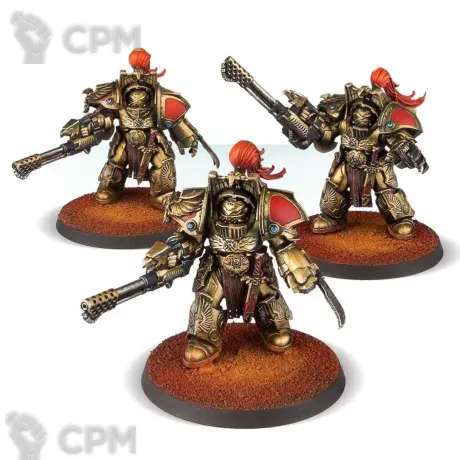 Описание картинки LEGIO CUSTODES AQUILON TERMINATORS WITH INFERNUS FIREPIKES от TPC по цене 1 560руб | Свободный Рынок Миниатюр - СРМ