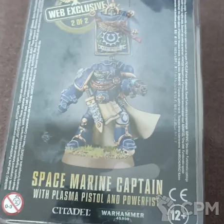 Описание картинки Space Marine Captain with plasma pistol and powerfist. Web Exclusive 2 of 2 от Tigerat по цене 6 000руб | Свободный Рынок Миниатюр - СРМ