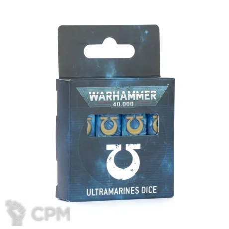 Описание картинки Ultramarines Dice Set от MiniaturesFAN по цене 3 990руб | Свободный Рынок Миниатюр - СРМ
