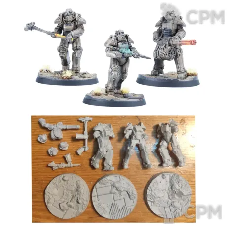 Описание картинки T-45 power armor от Greed's storehouse по цене 1 590руб | Свободный Рынок Миниатюр - СРМ