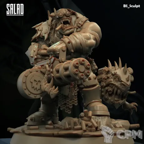 Описание картинки Orc Gunner от Naggaroth Night по цене 2 000руб | Свободный Рынок Миниатюр - СРМ