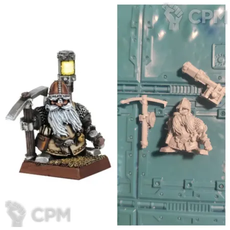 Описание картинки Dwarf treasure hunter от Greed's storehouse по цене 450руб | Свободный Рынок Миниатюр - СРМ