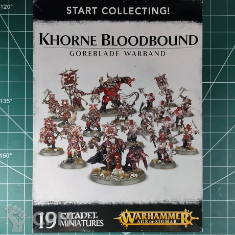 Описание картинки Blades of Khorne Start Collecting Khorne Bloodbound Goreblade Warband от Vault Boy по цене 14 888руб | Свободный Рынок Миниатюр - СРМ