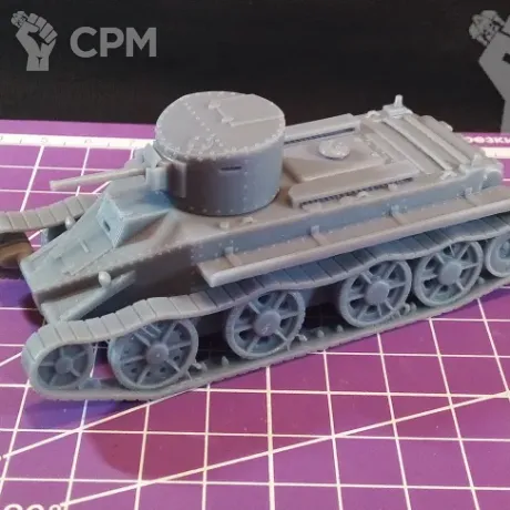 Описание картинки Советский легкий танк БТ-2 / масштаб 1:56/ 28 мм от DModels по цене 790руб | Свободный Рынок Миниатюр - СРМ