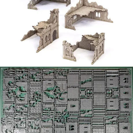 Описание картинки Middle-earth Battle of Osgiliath Terrain от Vault Boy по цене 7 498руб | Свободный Рынок Миниатюр - СРМ