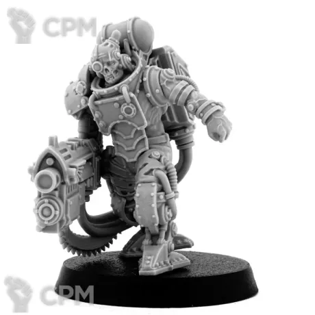 Описание картинки MECHANIC ADEPT BATTLE SERVITOR WITH HEAVY BOLTGUN (LM) от TPC по цене 570руб | Свободный Рынок Миниатюр - СРМ