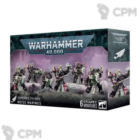 Описание картинки Набор миниатюр Warhammer 40000 EMPEROR'S CHILDREN: NOISE MARINES от Дауран по цене 6 200руб | Свободный Рынок Миниатюр - СРМ