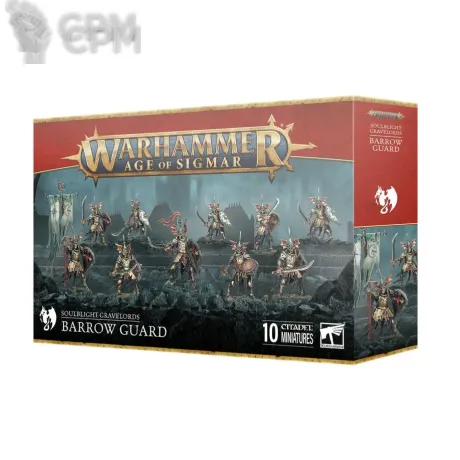 Описание картинки Набор миниатюр Warhammer Age of Sigmar SOULBLIGHT GRAVELORDS: BARROW GUARD от Дауран по цене 5 000руб | Свободный Рынок Миниатюр - СРМ