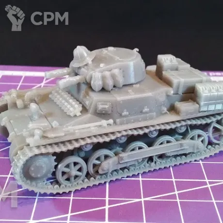 Описание картинки Немецкий легкий танк Panzer l b версия DAK / масштаб 1:56/ 28мм от DModels по цене 855руб | Свободный Рынок Миниатюр - СРМ