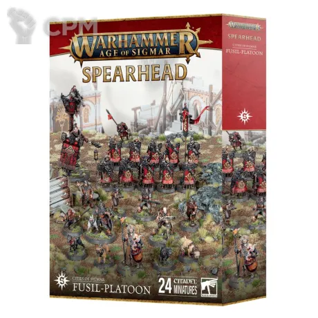 Описание картинки SPEARHEAD:CITIES OF SIGMAR FUSIL-PLATOON от Дауран по цене 12 000руб | Свободный Рынок Миниатюр - СРМ