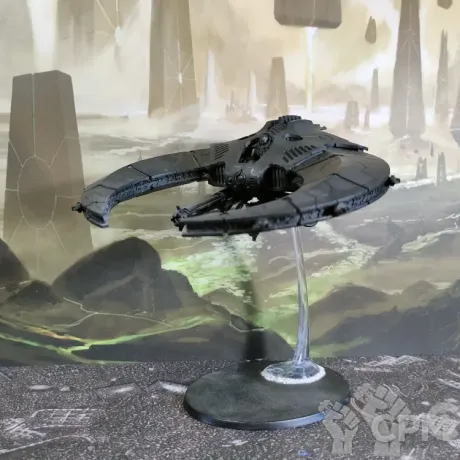 Описание картинки Necrons Night Scythe от Каджит по цене 4 998руб | Свободный Рынок Миниатюр - СРМ