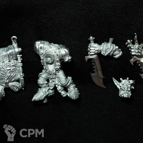 Описание картинки Warhammer 40000 Ork Boss Snikrot Metal от FULL METAL по цене 300руб | Свободный Рынок Миниатюр - СРМ