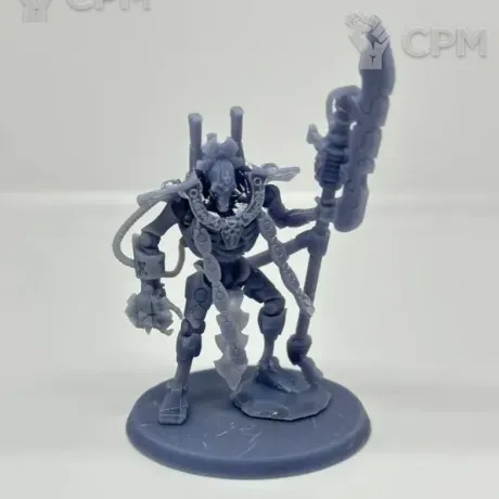 Описание картинки Некрон Оверлорд Warhammer 40000 от 3D печать у Мишани по цене 250руб | Свободный Рынок Миниатюр - СРМ