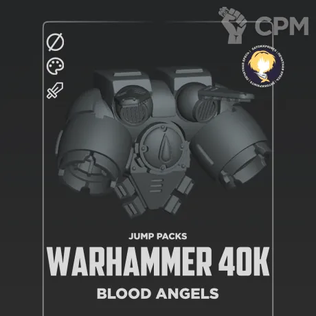 Описание картинки Blood Angels Jump Pack от HoujouSatoko по цене 45руб | Свободный Рынок Миниатюр - СРМ