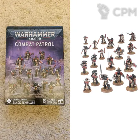 Описание картинки Combat Patrol: Black Templars (ориг) от Кооператив Миниатюр по цене 14 500руб | Свободный Рынок Миниатюр - СРМ