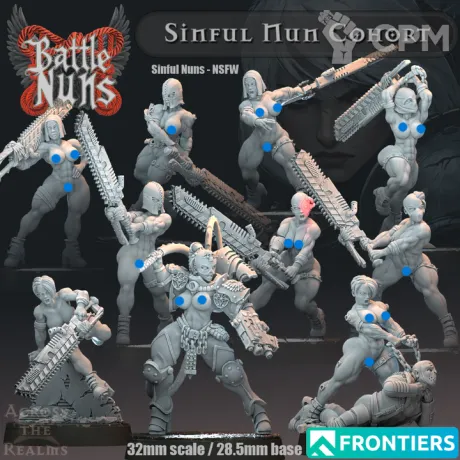 Описание картинки Sinful Nun Cohort NSFW от Бруталити по цене 900руб | Свободный Рынок Миниатюр - СРМ