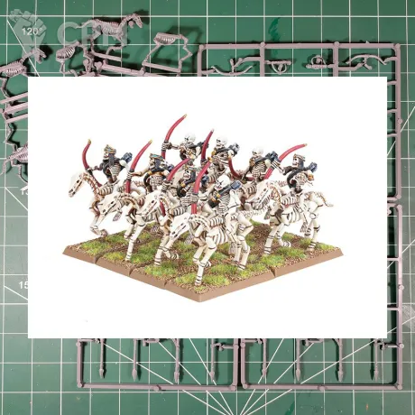 Описание картинки Tomb Kings Of Khemri Skeleton Horsemen Archers x8 от Vault Boy по цене 2 498руб | Свободный Рынок Миниатюр - СРМ