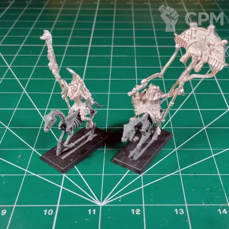 Описание картинки Tomb Kings Liche Priest and Royal Herald от Каджит по цене 8 998руб | Свободный Рынок Миниатюр - СРМ