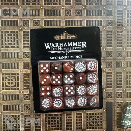 Описание картинки Mechanicus dice set от Slobarev  по цене 5 000руб | Свободный Рынок Миниатюр - СРМ