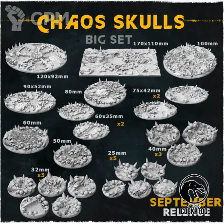 Описание картинки Chaos Skulls Топперы от Studio Cockatoo по цене 2 930руб | Свободный Рынок Миниатюр - СРМ