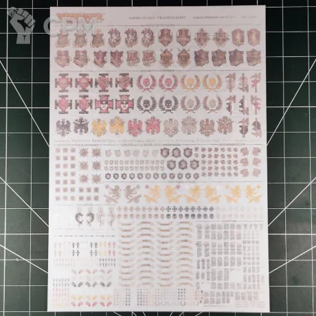 Описание картинки Empire Of Man Transfer Sheet (Декали) Оригинал GW от Vault Boy по цене 5 298руб | Свободный Рынок Миниатюр - СРМ