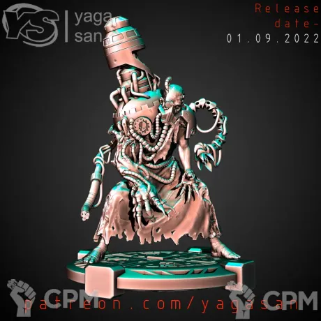 Описание картинки Dark Mechanicum Tech Priest v1 от Стальные Небеса по цене 400руб | Свободный Рынок Миниатюр - СРМ