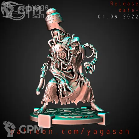 Описание картинки Dark Mechanicum Tech Priest v2 от Стальные Небеса по цене 400руб | Свободный Рынок Миниатюр - СРМ
