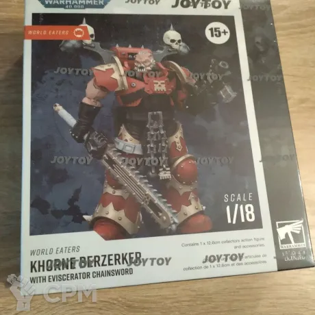 Описание картинки JOYTOY Warhammer 40K World Eaters Khorne Berzerker with Eviscerator Chainsword от amatveev по цене 3 700руб | Свободный Рынок Миниатюр - СРМ
